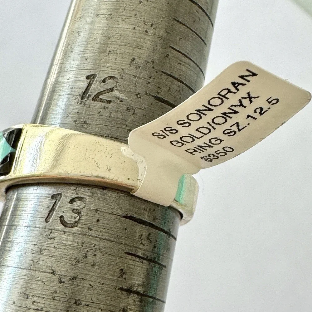 Navajo‎ Turquoise Wedding Band Inlay Opal Multi Ring Sz 12.5 9mm Mens Tolino